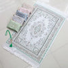 3pcs Set Middle Eastern Style Prayer Mat, Printed Prayer Rug With Bag & Beads, Lightweight, Portable, Comfortable & Non-Slip